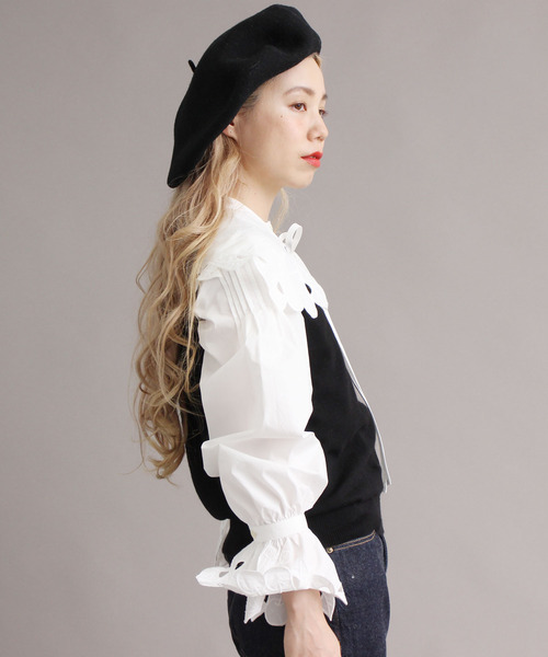 peu pres（プープレ）の「●ヒメリンゴ刺繍 ベスト（ベスト・レディース・ブラック/ホワイト・FREE）」の19枚目の写真