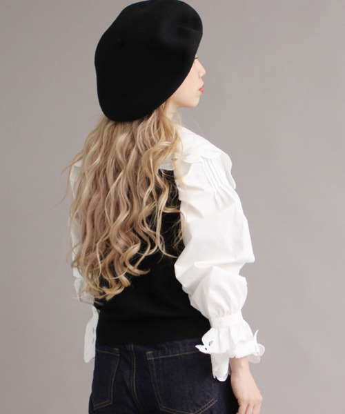 peu pres（プープレ）の「●ヒメリンゴ刺繍 ベスト（ベスト・レディース・ブラック/ホワイト・FREE）」の12枚目の写真