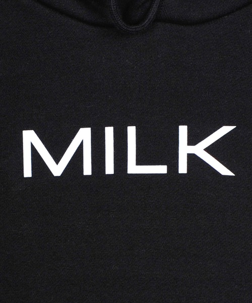 MILK ハート パーカー 新品 タグ付き MILKFED.（ミルクフェド） パーカー PLAID HEART SWEAT HOODIE