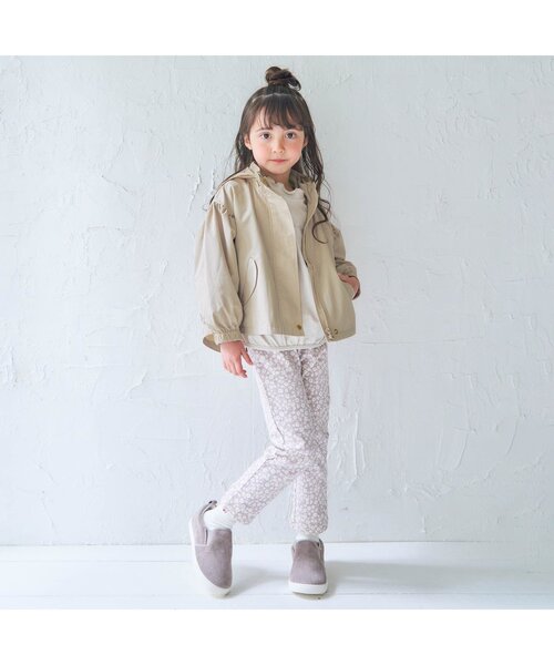 apres les cours(アプレレクール)の「フレアウィンドブレーカー_撥水加工(ナイロンジャケット・キッズ・ピンク/ベージュ/ブラウン・90/80/110/140/120/130/100)」の4枚目の写真