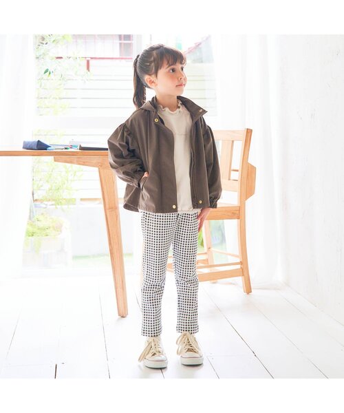 apres les cours(アプレレクール)の「フレアウィンドブレーカー_撥水加工(ナイロンジャケット・キッズ・ピンク/ベージュ/ブラウン・90/80/110/140/120/130/100)」の6枚目の写真