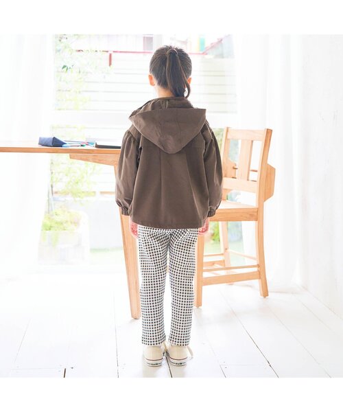 apres les cours(アプレレクール)の「フレアウィンドブレーカー_撥水加工(ナイロンジャケット・キッズ・ピンク/ベージュ/ブラウン・90/80/110/140/120/130/100)」の7枚目の写真