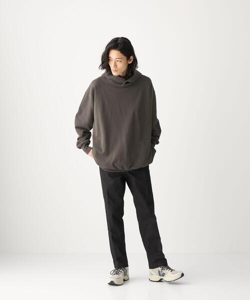 CITEN(シテン)の「<CITEN(シテン)>GIZAコットン スウェットフーディー パーカー(パーカー・メンズ・ライトピンク/ダークグレー/ホワイト・L/M)」の9枚目の写真