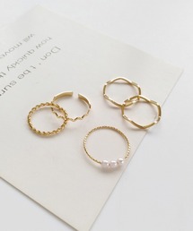 TABI PAL | 【LA VORAGINE】５セットピースリング(リング)