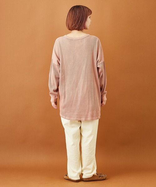 CUBE SUGAR(キューブシュガー)の「細コール ワークパンツ(その他パンツ・レディース・ホワイト/ライトグレー/カーキ/ピンク/ブルー/レッド/ブラック/チャコールグレー・M)」の11枚目の写真