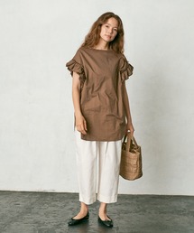 PUAL CE CIN | タイプライター袖フリルブラウス(シャツ/ブラウス)