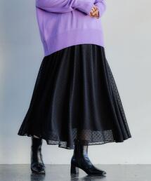 green label relaxing | エアリー ギャザー フレア スカート(スカート)