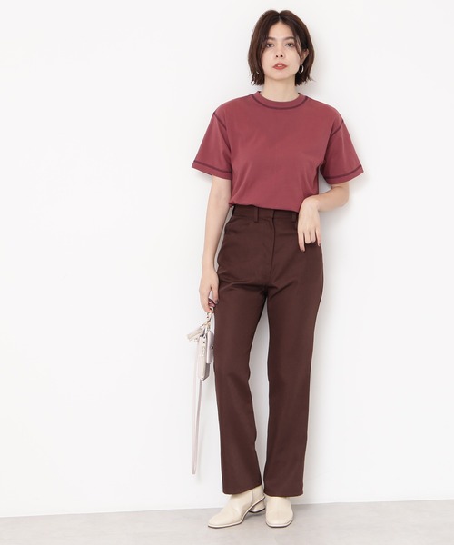 N.(N. Natural Beauty Basic)(エヌエヌナチュラルビューティーベーシック)の「【S Size Line】◆スリムストレートカラーパンツ(その他パンツ・レディース・ブラウン/レッド・SMALL/MEDIUM)」の4枚目の写真