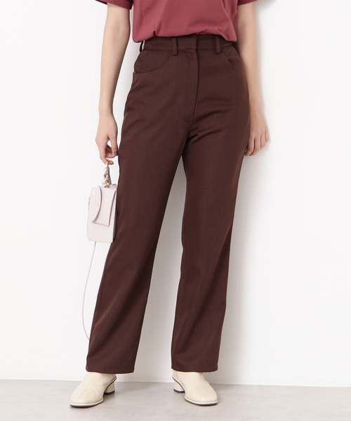 N.(N. Natural Beauty Basic)(エヌエヌナチュラルビューティーベーシック)の「【S Size Line】◆スリムストレートカラーパンツ(その他パンツ・レディース・ブラウン/レッド・SMALL/MEDIUM)」の3枚目の写真
