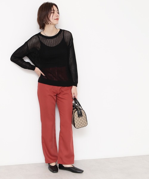 N.(N. Natural Beauty Basic)(エヌエヌナチュラルビューティーベーシック)の「【S Size Line】◆スリムストレートカラーパンツ(その他パンツ・レディース・ブラウン/レッド・SMALL/MEDIUM)」の7枚目の写真