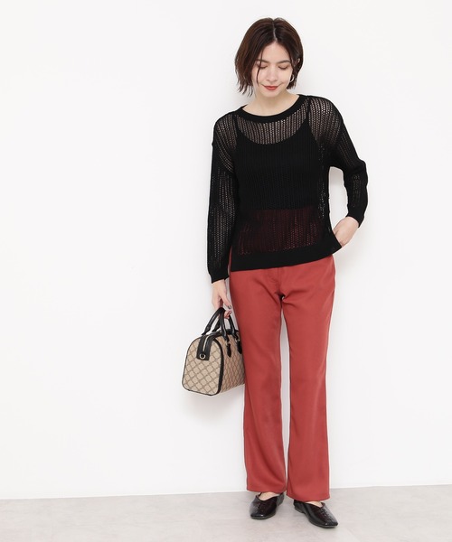 N.(N. Natural Beauty Basic)(エヌエヌナチュラルビューティーベーシック)の「【S Size Line】◆スリムストレートカラーパンツ(その他パンツ・レディース・ブラウン/レッド・SMALL/MEDIUM)」の8枚目の写真