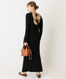 U by SPICK&SPAN | バックリボンニットドレス◆(ワンピース)