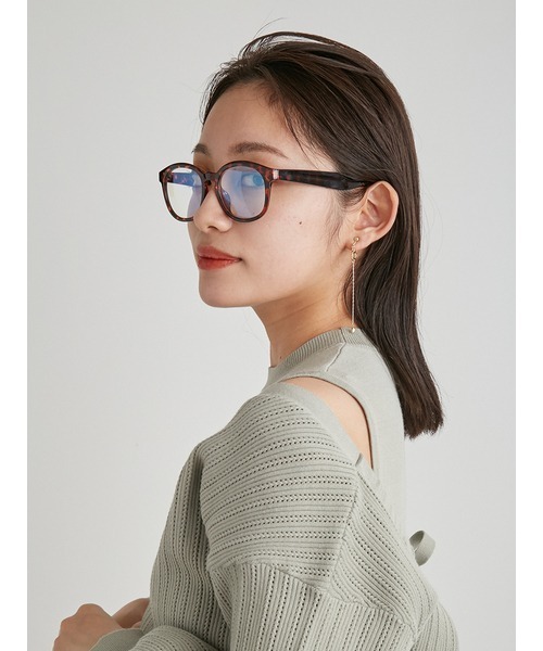 LILY BROWN（リリーブラウン）の「ブルーライトカットセルメガネ（メガネ・レディース・ブラック/ブラウン/グレー・FREE）」の11枚目の写真