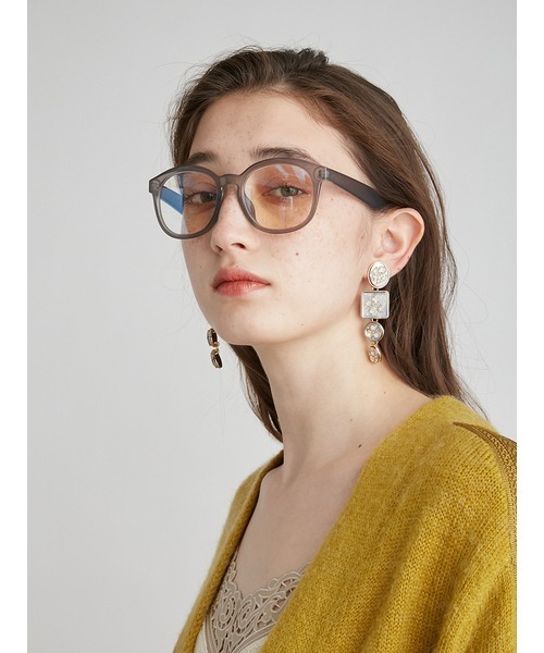 LILY BROWN（リリーブラウン）の「ブルーライトカットセルメガネ（メガネ・レディース・ブラック/ブラウン/グレー・FREE）」の8枚目の写真