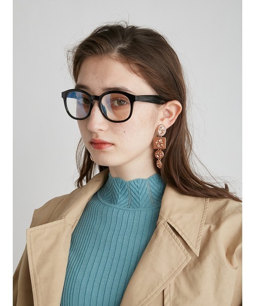 LILY BROWN（リリーブラウン）の「ブルーライトカットセルメガネ（メガネ・レディース・ブラック/ブラウン/グレー・FREE）」の10枚目の写真