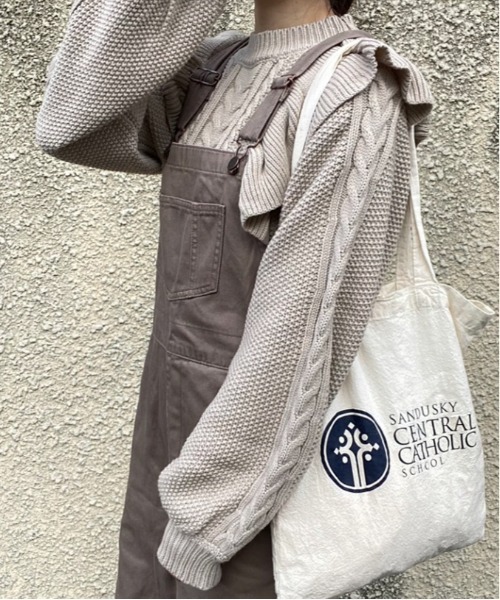 EPIMI E'PIMMY（エピミエピミー）の「ヴィンテージフリルケーブルニット（ニット/セーター・レディース・ダークブルー/ブラック/オフホワイト/ベージュ・MEDIUM）」の13枚目の写真