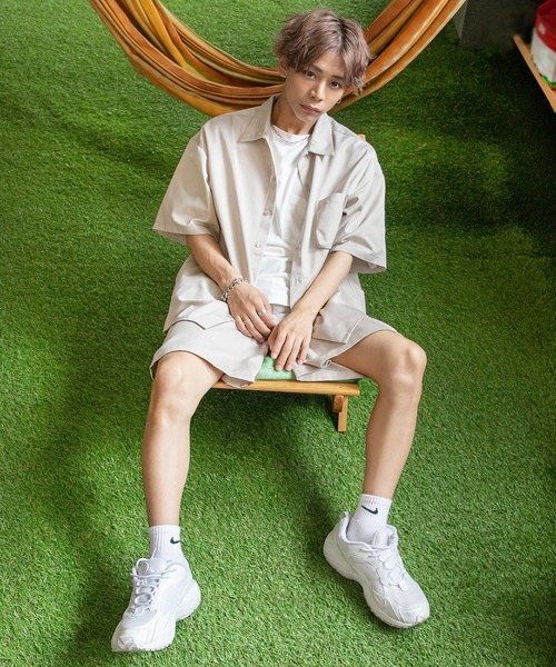 PairPair（ペアペア）の「アクティブシャツ/セットアップ対応(ユニセックス)（シャツ/ブラウス・レディース・アイボリー/カーキ・MEDIUM/LARGE）」の17枚目の写真