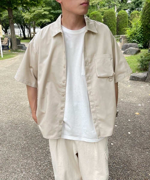 PairPair（ペアペア）の「アクティブシャツ/セットアップ対応(ユニセックス)（シャツ/ブラウス・レディース・アイボリー/カーキ・MEDIUM/LARGE）」の18枚目の写真