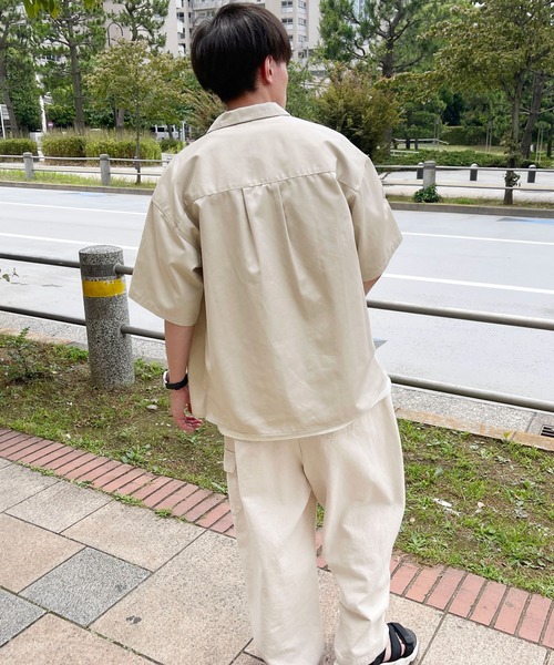 PairPair（ペアペア）の「アクティブシャツ/セットアップ対応(ユニセックス)（シャツ/ブラウス・レディース・アイボリー/カーキ・MEDIUM/LARGE）」の20枚目の写真