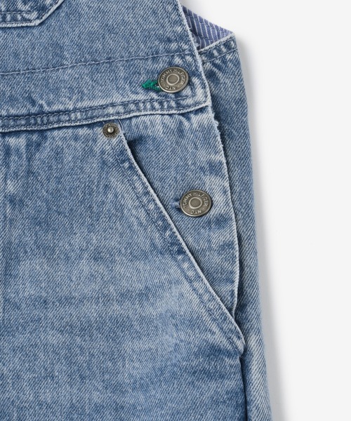 TOMMY HILFIGER(トミーヒルフィガー)の「Unisex Capsule フェードデニムサロペット(サロペット/オーバーオール・キッズ・ブルー・100cm/115cm)」の5枚目の写真