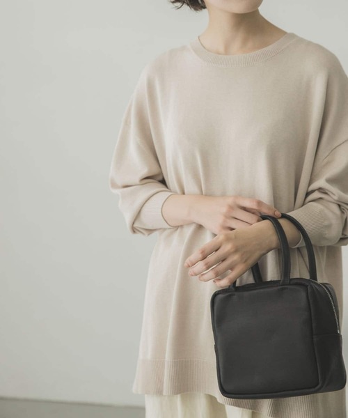 かぐれ（カグレ）の「コットンシルクワイドニット（ニット/セーター・レディース・アイボリー/ブラウン/ブラック・FREE）」の6枚目の写真