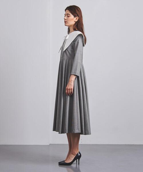FLICKA(フリッカ)の「<FLICKA(フリッカ)>アタッチドカラー フレア ワンピース(ワンピース・レディース・ダークグレー・0)」の10枚目の写真