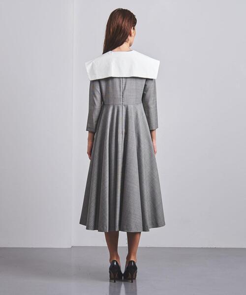 FLICKA(フリッカ)の「<FLICKA(フリッカ)>アタッチドカラー フレア ワンピース(ワンピース・レディース・ダークグレー・0)」の2枚目の写真