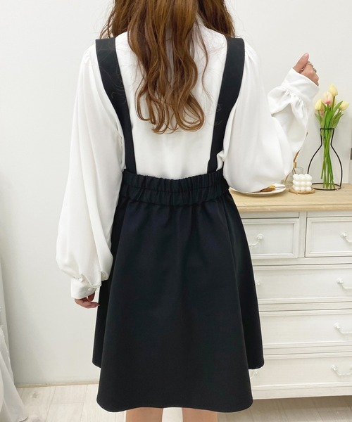 apres jour(アプレジュール)の「サス付きスカート【ZOZOTOWN限定アイテム】(スカート・レディース・モカ/ブラック・X-LARGE/フリー)」の9枚目の写真