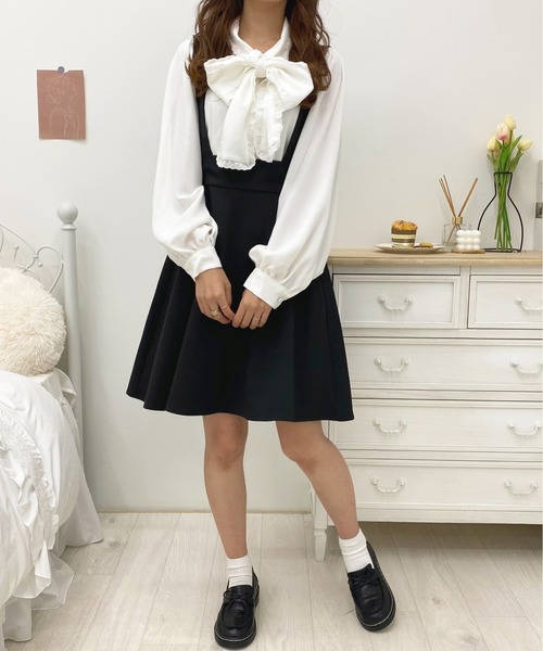 apres jour(アプレジュール)の「サス付きスカート【ZOZOTOWN限定アイテム】(スカート・レディース・モカ/ブラック・X-LARGE/フリー)」の11枚目の写真