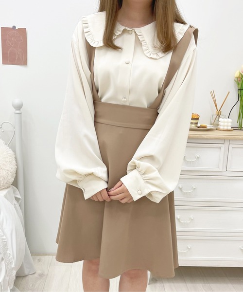 apres jour(アプレジュール)の「サス付きスカート【ZOZOTOWN限定アイテム】(スカート・レディース・モカ/ブラック・X-LARGE/フリー)」の13枚目の写真