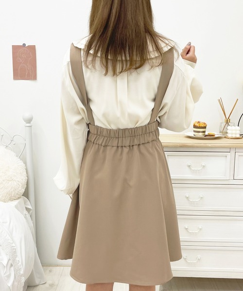 apres jour(アプレジュール)の「サス付きスカート【ZOZOTOWN限定アイテム】(スカート・レディース・モカ/ブラック・X-LARGE/フリー)」の17枚目の写真