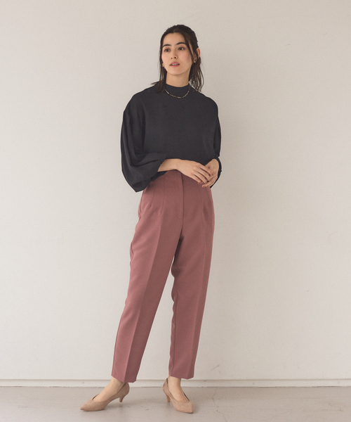 abahouse mavie（アバハウスマヴィ）の「2WAYボリューム袖シアーブラウス（シャツ/ブラウス・レディース・ブラック/ベージュ/ボルドー・フリー）」の6枚目の写真