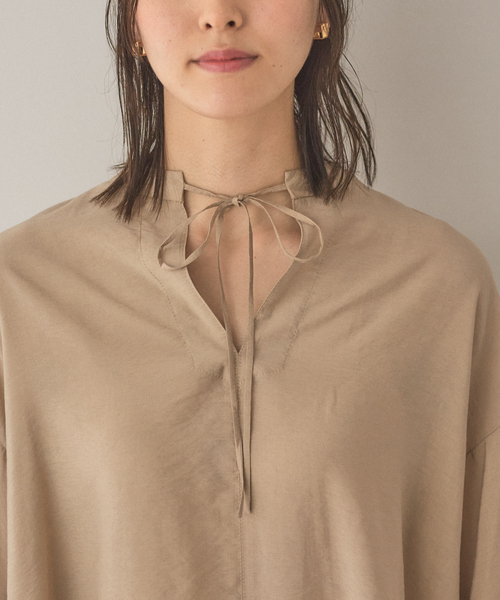 abahouse mavie（アバハウスマヴィ）の「2WAYボリューム袖シアーブラウス（シャツ/ブラウス・レディース・ブラック/ベージュ/ボルドー・フリー）」の20枚目の写真