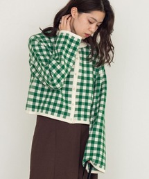 w closet | 【新色追加】12Gギンガムジャガードカーディガン(カーディガン/ボレロ)