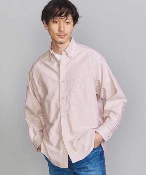 BEAUTY&YOUTH UNITED ARROWS（ビューティーアンドユースユナイテッドアローズ）の「BY ボタニカル オックスフォード ビッグシルエット シャツ（シャツ/ブラウス・メンズ・ホワイト/ベージュ/ダークグレー・S/M/L/XL/XXL）」の3枚目の写真