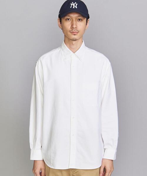 BEAUTY&YOUTH UNITED ARROWS（ビューティーアンドユースユナイテッドアローズ）の「BY ボタニカル オックスフォード ビッグシルエット シャツ（シャツ/ブラウス・メンズ・ホワイト/ベージュ/ダークグレー・S/M/L/XL/XXL）」の13枚目の写真