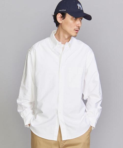 BEAUTY&YOUTH UNITED ARROWS（ビューティーアンドユースユナイテッドアローズ）の「BY ボタニカル オックスフォード ビッグシルエット シャツ（シャツ/ブラウス・メンズ・ホワイト/ベージュ/ダークグレー・S/M/L/XL/XXL）」の21枚目の写真
