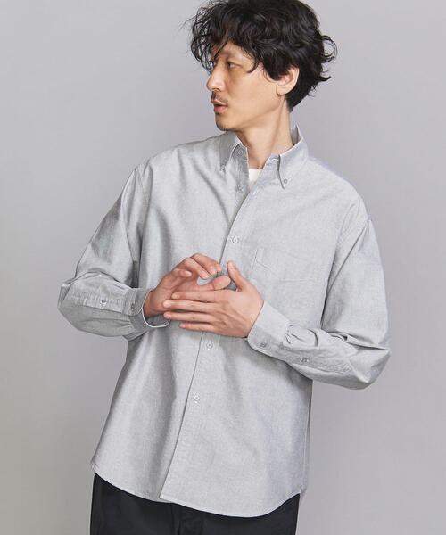 BEAUTY&YOUTH UNITED ARROWS（ビューティーアンドユースユナイテッドアローズ）の「BY ボタニカル オックスフォード ビッグシルエット シャツ（シャツ/ブラウス・メンズ・ホワイト/ベージュ/ダークグレー・S/M/L/XL/XXL）」の9枚目の写真