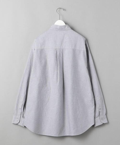 BEAUTY&YOUTH UNITED ARROWS（ビューティーアンドユースユナイテッドアローズ）の「BY ボタニカル オックスフォード ビッグシルエット シャツ（シャツ/ブラウス・メンズ・ホワイト/ベージュ/ダークグレー・S/M/L/XL/XXL）」の7枚目の写真