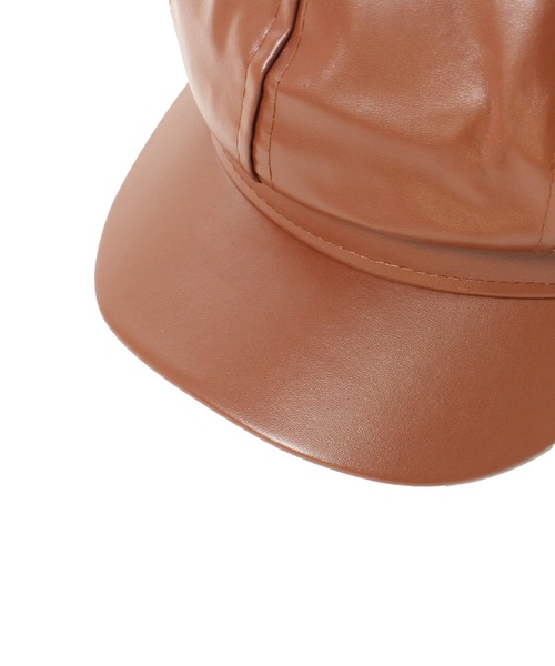 one way(ワンウェイ)の「【oneway】8マイハギレザーキャスケット(ハット・レディース・ブラック/ブラウン・FREE)」の5枚目の写真