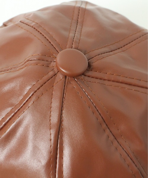 one way(ワンウェイ)の「【oneway】8マイハギレザーキャスケット(ハット・レディース・ブラック/ブラウン・FREE)」の4枚目の写真