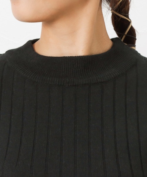 NAVY（ネイビー）の「洗えるニット 12Gワイドリブプルオーバー（ニット/セーター・レディース・ベージュ/レッド/ブラック・M/L）」の12枚目の写真