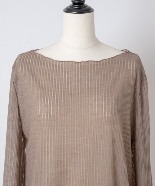 Rewde(ルゥデ)の「メローフレアスリーブプルオーバー(1R15-09199)(Tシャツ/カットソー・レディース・グリーン/モカ/ホワイト/ブラック・M)」の7枚目の写真