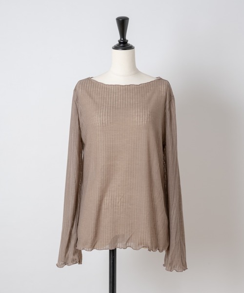 Rewde(ルゥデ)の「メローフレアスリーブプルオーバー(1R15-09199)(Tシャツ/カットソー・レディース・グリーン/モカ/ホワイト/ブラック・M)」の20枚目の写真
