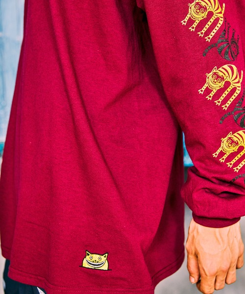 AlexanderLeeChang（アレキサンダーリーチャン）の「AlexanderLeeChang アレキサンダーリーチャン / YOSHI47 LT プリントビッグシルエットロンT / AC012118（Tシャツ/カットソー・メンズ・ブラック/アッシュグレー/バーガンディー・2/4/3）」の8枚目の写真