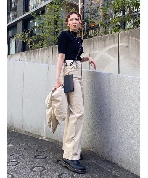 EGOIST(エゴイスト)の「フード付コーデュロイブルゾン(ブルゾン・レディース・アイボリー/パープル・FREE)」の15枚目の写真