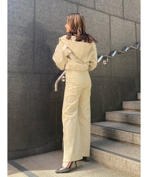 EGOIST(エゴイスト)の「フード付コーデュロイブルゾン(ブルゾン・レディース・アイボリー/パープル・FREE)」の18枚目の写真