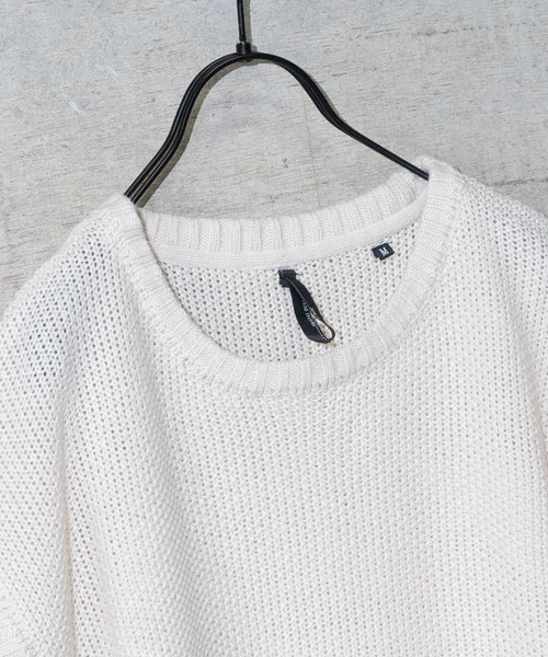 JOHN'S CLOSET(ジョンズクローゼット)の「【i】アクリルバルキーノースリーブプルオーバー(Tシャツ/カットソー・メンズ・チャコールグレー/サックスブルー/オフホワイト・X-LARGE/MEDIUM/LARGE)」の12枚目の写真