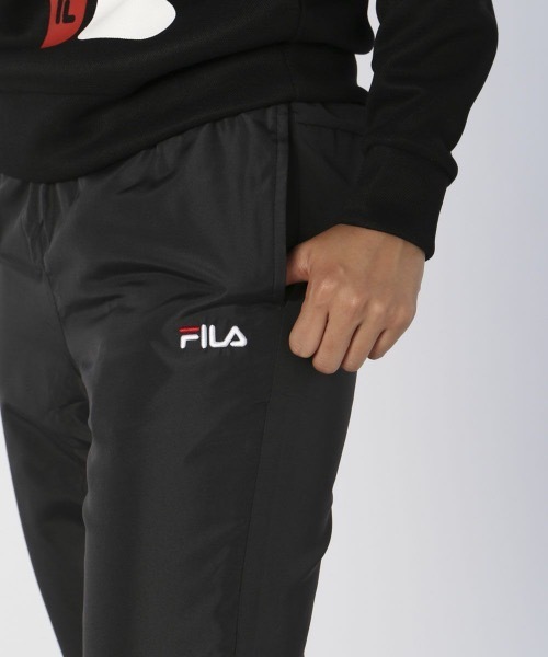 FILA（フィラ）の「【FILA:フィラ】レディースタフタ裏フリース サイドロゴ ロングパンツ /ジョガーパンツ（その他パンツ・レディース・チャコールグレー/ブラック/ネイビー・MEDIUM/LARGE/X-LARGE）」の8枚目の写真
