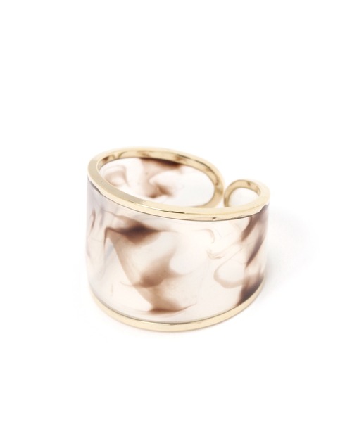 Heather（ヘザー）の「２ＷＡＹリングイヤーカフ　254915（リング・レディース・ブラウン系その他/ホワイト系その他・ONE SIZE）」の3枚目の写真